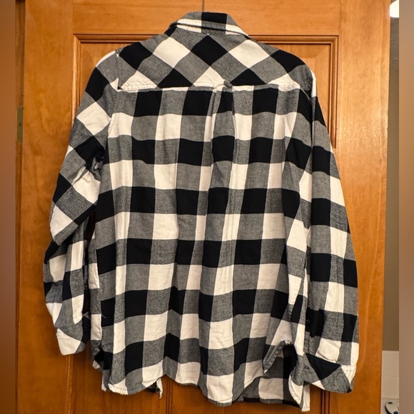 Sonoma Women’s Buffalo Plaid Relaxed Flannel, sz XXL - Picture 3 of 3